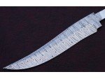 Custom Handmade Twisted Pattern Damascus Steel Bowie Knife Blade Blank Custom Handmade Twisted Pattern Damascus Steel Bowie Knife Blade Blank