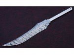 Custom Handmade Twisted Pattern Damascus Steel Bowie Knife Blade Blank Custom Handmade Twisted Pattern Damascus Steel Bowie Knife Blade Blank