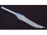 Custom Handmade Twisted Pattern Damascus Steel Bowie Knife Blade Blank Custom Handmade Twisted Pattern Damascus Steel Bowie Knife Blade Blank