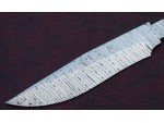 Custom Handmade Twisted Pattern Damascus Steel Bowie Knife Blade Blank
