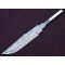 Custom Handmade Twisted Pattern Damascus Steel Bowie Knife Blade Blank