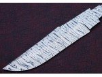 Custom Handmade Twisted Pattern Damascus Steel Bowie Knife Blade Blank Custom Handmade Twisted Pattern Damascus Steel Bowie Knife Blade Blank