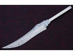 Custom Handmade Twisted Pattern Damascus Steel Bowie Knife Blade Blank Custom Handmade Twisted Pattern Damascus Steel Bowie Knife Blade Blank