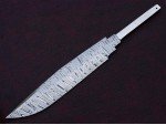 Custom Handmade Twisted Pattern Damascus Steel Bowie Knife Blade Blank Custom Handmade Twisted Pattern Damascus Steel Bowie Knife Blade Blank