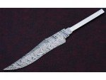 Custom Handmade Twisted Pattern Damascus Steel Bowie Knife Blade Blank Custom Handmade Twisted Pattern Damascus Steel Bowie Knife Blade Blank