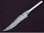 Custom Handmade Twisted Pattern Damascus Steel Bowie Knife Blade Blank Custom Handmade Twisted Pattern Damascus Steel Bowie Knife Blade Blank