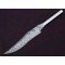 Custom Handmade Twisted Pattern Damascus Steel Bowie Knife Blade Blank