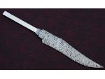 Custom Handmade Twisted Pattern Damascus Steel Bowie Knife Blade Blank Custom Handmade Twisted Pattern Damascus Steel Bowie Knife Blade Blank