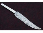 Custom Handmade Twisted Pattern Damascus Steel Bowie Knife Blade Blank Custom Handmade Twisted Pattern Damascus Steel Bowie Knife Blade Blank