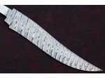 Custom Handmade Twisted Pattern Damascus Steel Bowie Knife Blade Blank Custom Handmade Twisted Pattern Damascus Steel Bowie Knife Blade Blank
