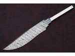 Custom Handmade Twisted Pattern Damascus Steel Bowie Knife Blade Blank Custom Handmade Twisted Pattern Damascus Steel Bowie Knife Blade Blank