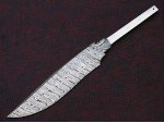 Custom Handmade Twisted Pattern Damascus Steel Bowie Knife Blade Blank Custom Handmade Twisted Pattern Damascus Steel Bowie Knife Blade Blank