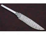 Custom Handmade Twisted Pattern Damascus Steel Bowie Knife Blade Blank Custom Handmade Twisted Pattern Damascus Steel Bowie Knife Blade Blank
