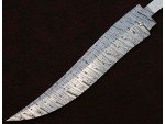 Custom Handmade Twisted Pattern Damascus Steel Bowie Knife Blade Blank Custom Handmade Twisted Pattern Damascus Steel Bowie Knife Blade Blank