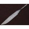 Custom Handmade Twisted Pattern Damascus Steel Bowie Knife Blade Blank