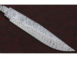 Custom Handmade Twisted Pattern Damascus Steel Bowie Knife Blade Blank Custom Handmade Twisted Pattern Damascus Steel Bowie Knife Blade Blank