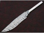 Custom Handmade Twisted Pattern Damascus Steel Bowie Knife Blade Blank Custom Handmade Twisted Pattern Damascus Steel Bowie Knife Blade Blank