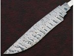 Custom Handmade Twisted Pattern Damascus Steel Bowie Knife Blade Blank Custom Handmade Twisted Pattern Damascus Steel Bowie Knife Blade Blank