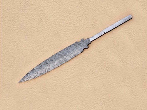 Twisted Damascus Steel Custom Made 2 Edged Dagger Blade Blank