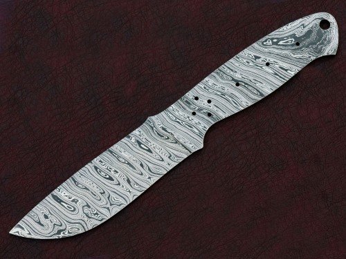 Custom Made Damascus Steel Hunting Knives Blade Blank