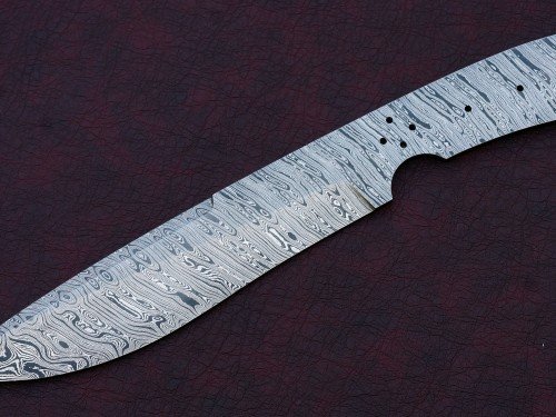 Custom Made Damascus Steel Hunting Knives Blade Blank