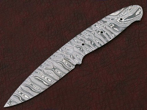 Custom Made Damascus Steel Hunting Knives Blade Blank