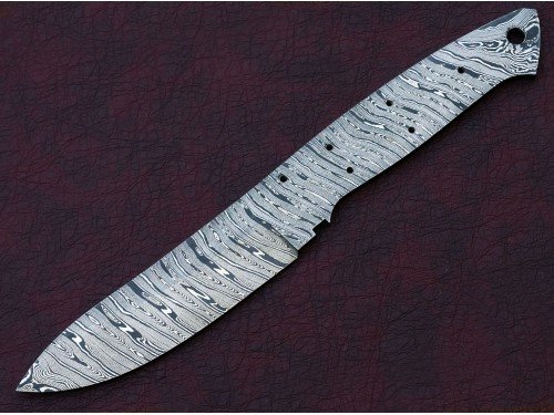 Custom Made Damascus Steel Hunting Knives Blade Blank