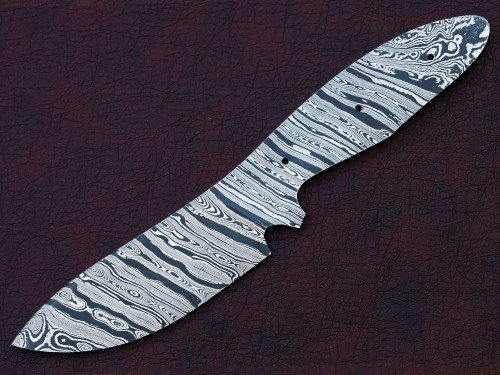 Custom Made Damascus Steel Hunting Knives Blade Blank