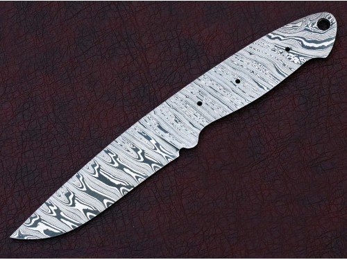 Custom Made Damascus Steel Hunting Knives Blade Blank