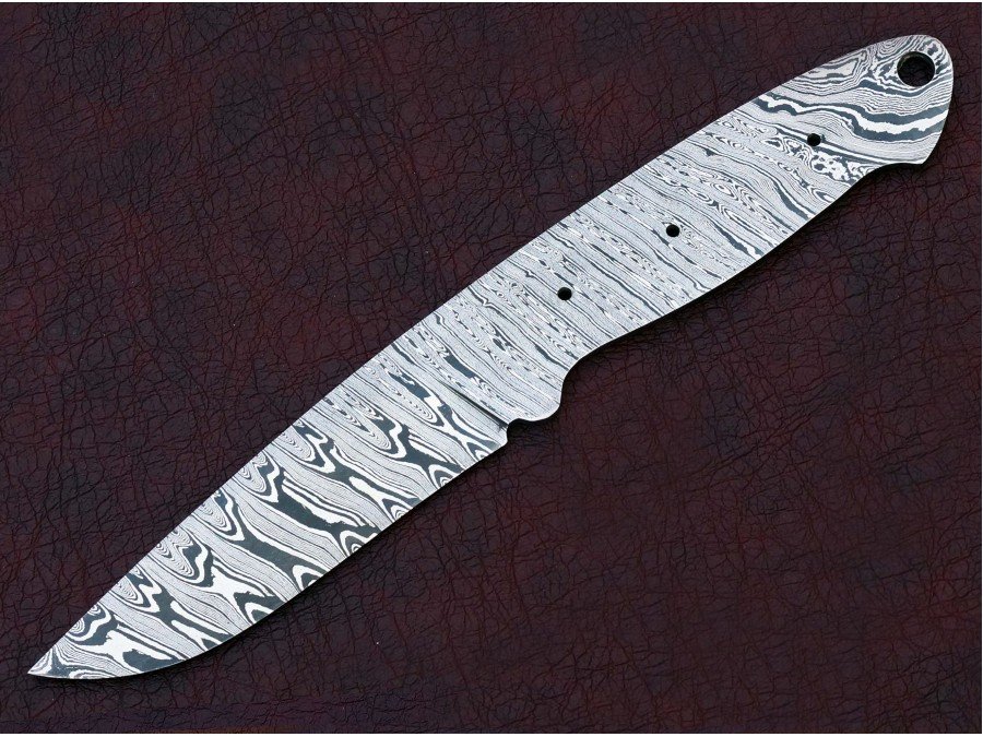 Custom Made Damascus Steel Hunting Knives Blade Blank