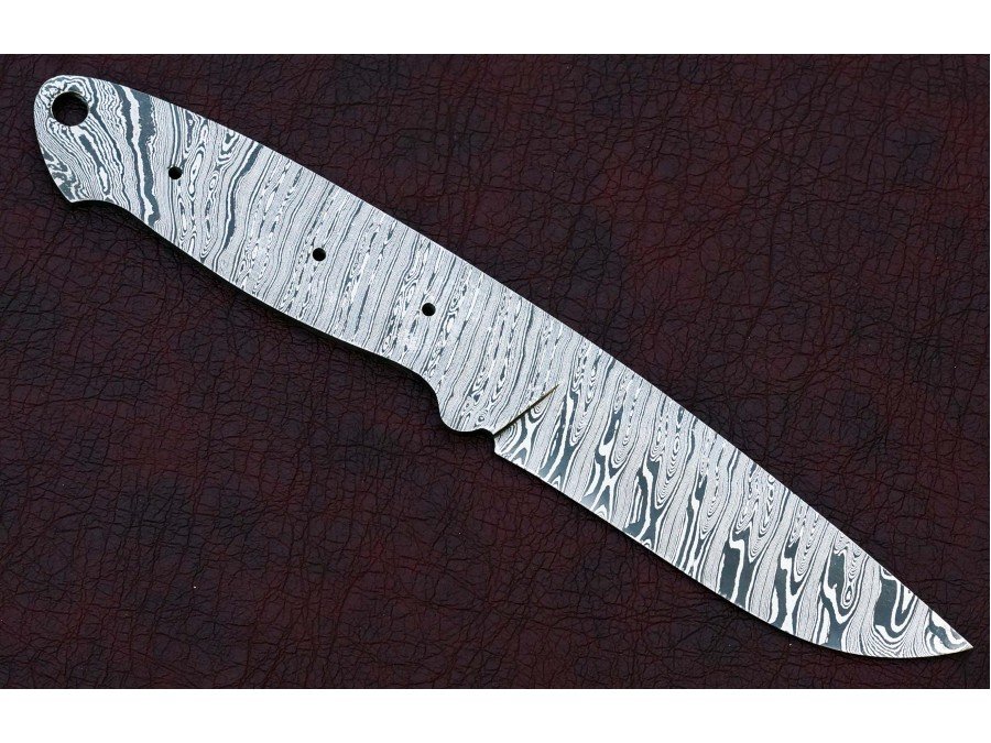Custom Made Damascus Steel Hunting Knives Blade Blank