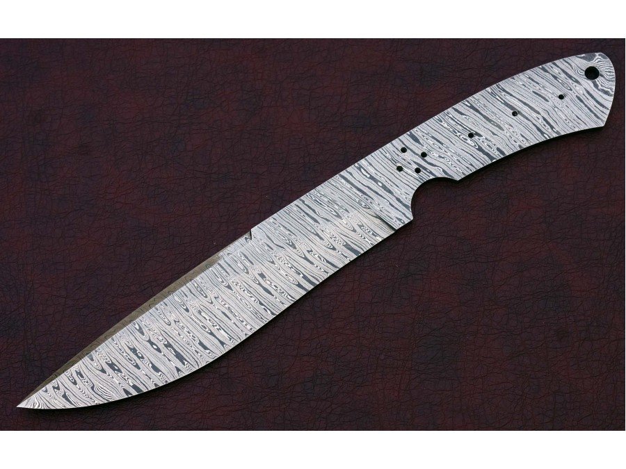 Custom Made Damascus Steel Hunting Knives Blade Blank