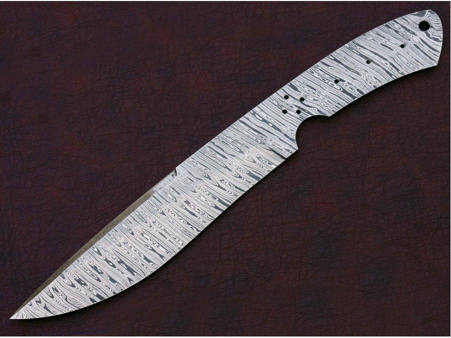 Custom Made Damascus Steel Hunting Knives Blade Blank