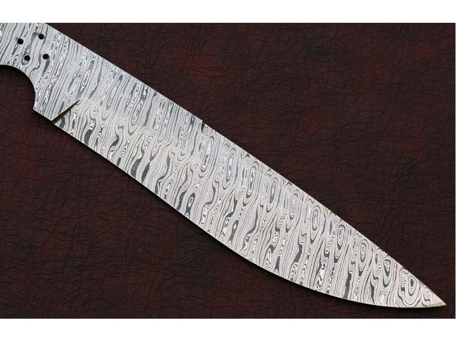 Custom Made Damascus Steel Hunting Knives Blade Blank