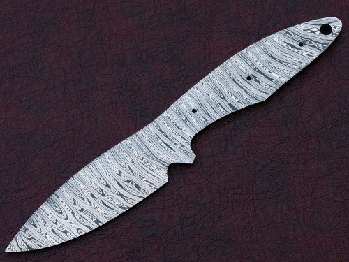 Custom Made Damascus Steel Hunting Knives Blade Blank