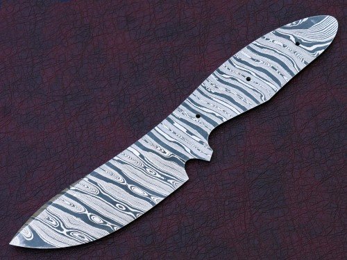 Custom Made Damascus Steel Hunting Knives Blade Blank