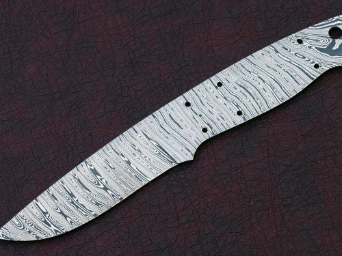 Custom Made Damascus Steel Hunting Knives Blade Blank