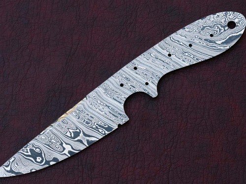 Custom Made Damascus Steel Hunting Knives Blade Blank
