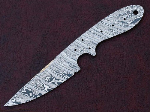 Custom Made Damascus Steel Hunting Knives Blade Blank