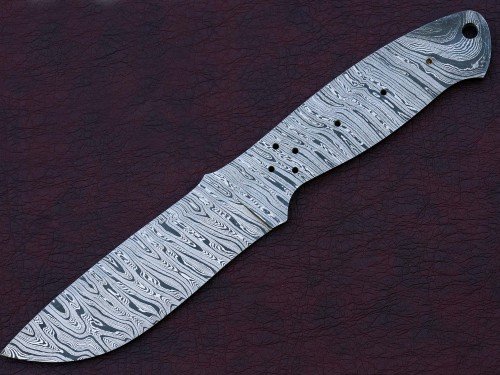 Custom Made Damascus Steel Hunting Knives Blade Blank