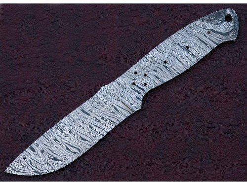 Custom Made Damascus Steel Hunting Knives Blade Blank