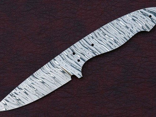 Custom Made Damascus Steel Hunting Knives Blade Blank