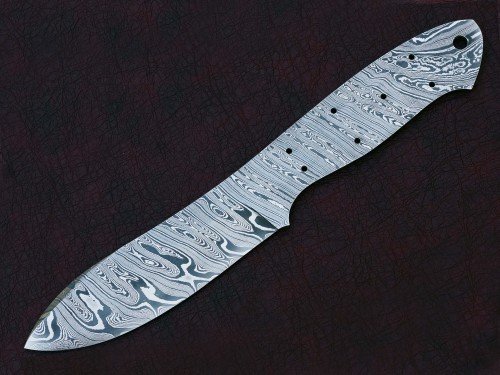 Custom Made Damascus Steel Hunting Knives Blade Blank