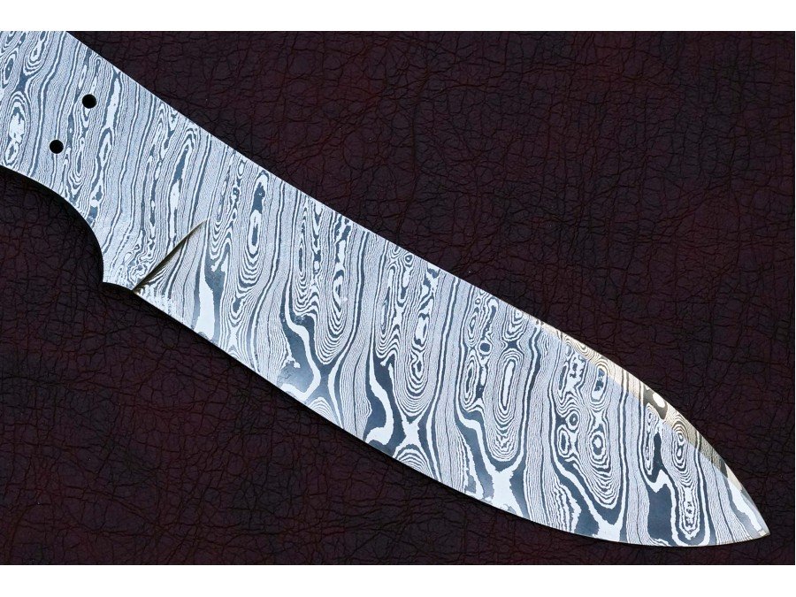 Custom Made Damascus Steel Hunting Knives Blade Blank Custom Made Damascus Steel Hunting Knives Blade Blank