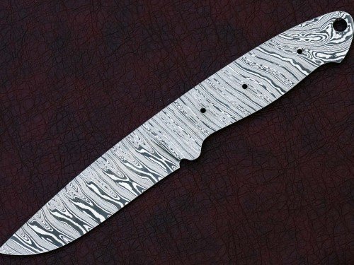 Custom Made Damascus Steel Hunting Knives Blade Blank