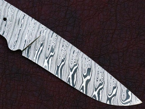 Custom Made Damascus Steel Hunting Knives Blade Blank