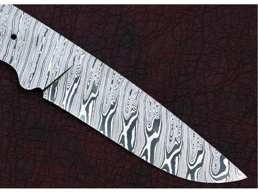 Custom Made Damascus Steel Hunting Knives Blade Blank