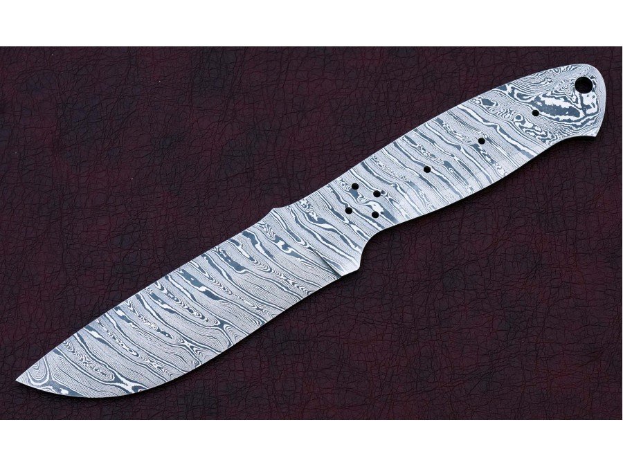 Custom Made Damascus Steel Hunting Knives Blade Blank