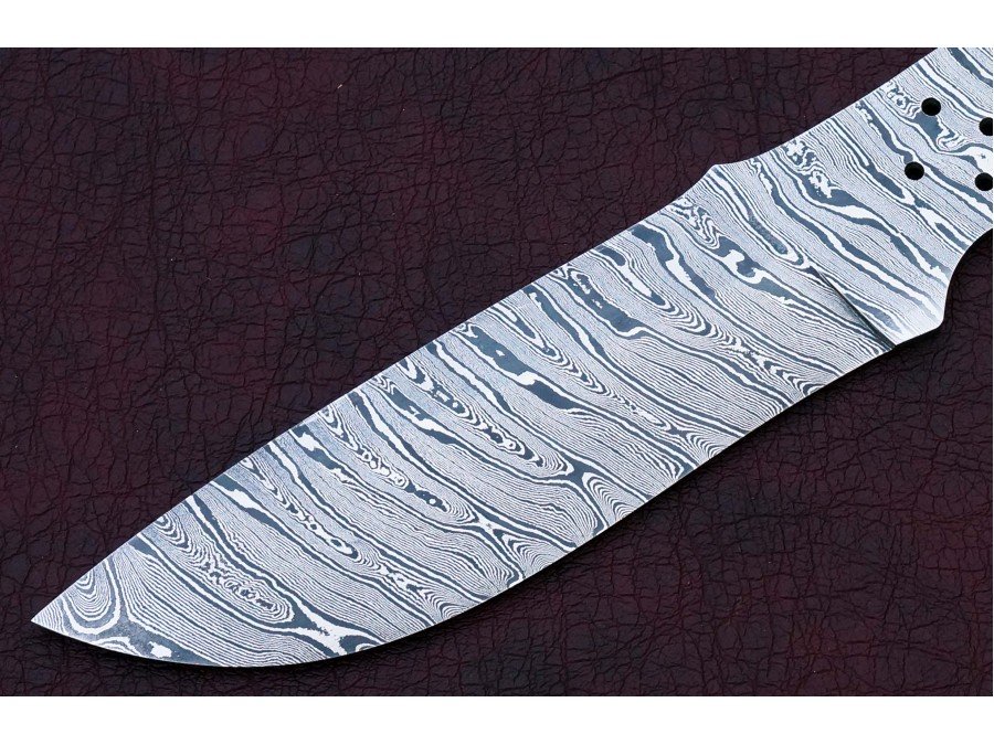 Custom Made Damascus Steel Hunting Knives Blade Blank