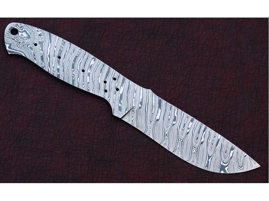 Custom Made Damascus Steel Hunting Knives Blade Blank